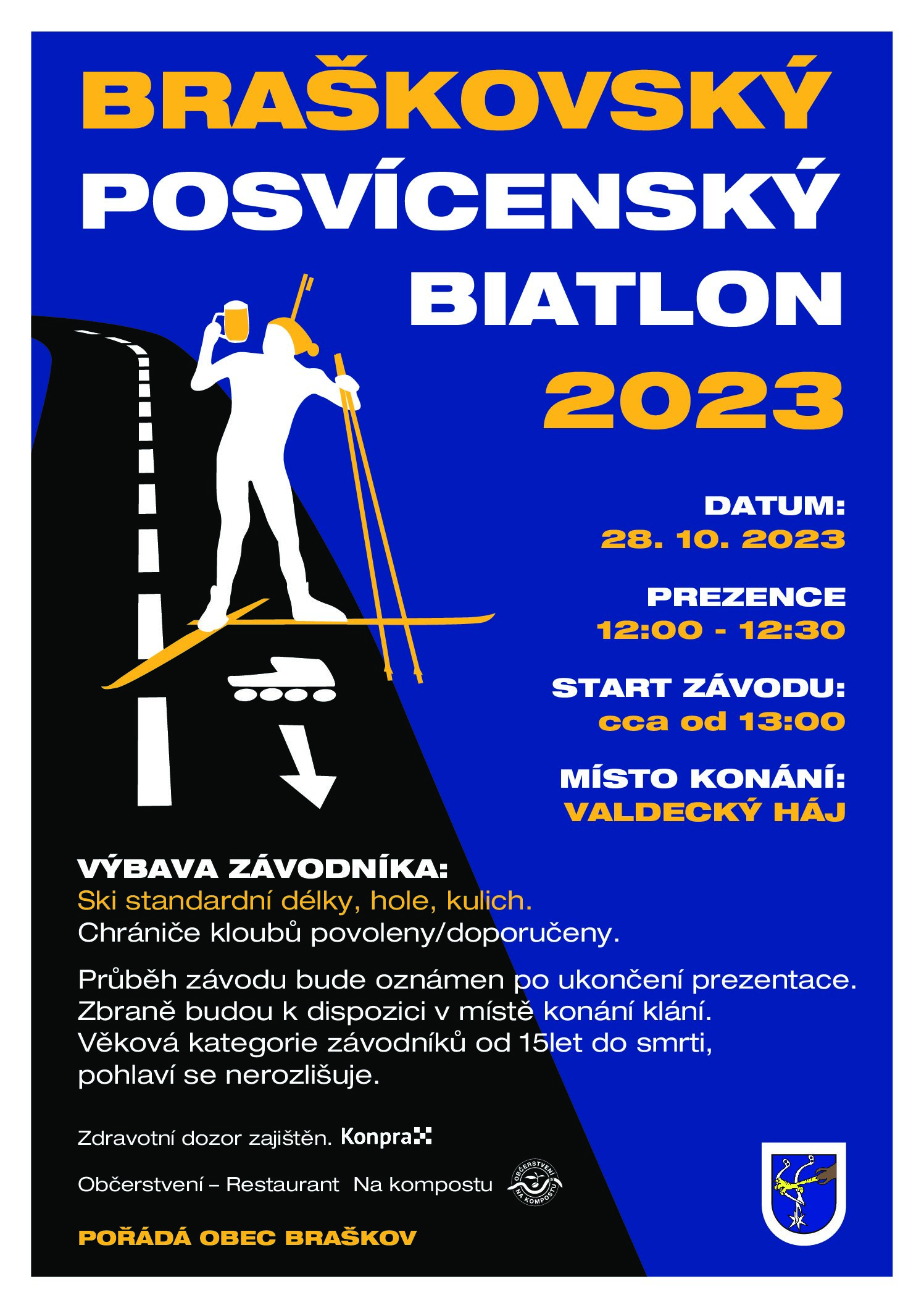 Braškovský Posvícenský Biatlon – 3. ročník v sobotu 28.10.2023